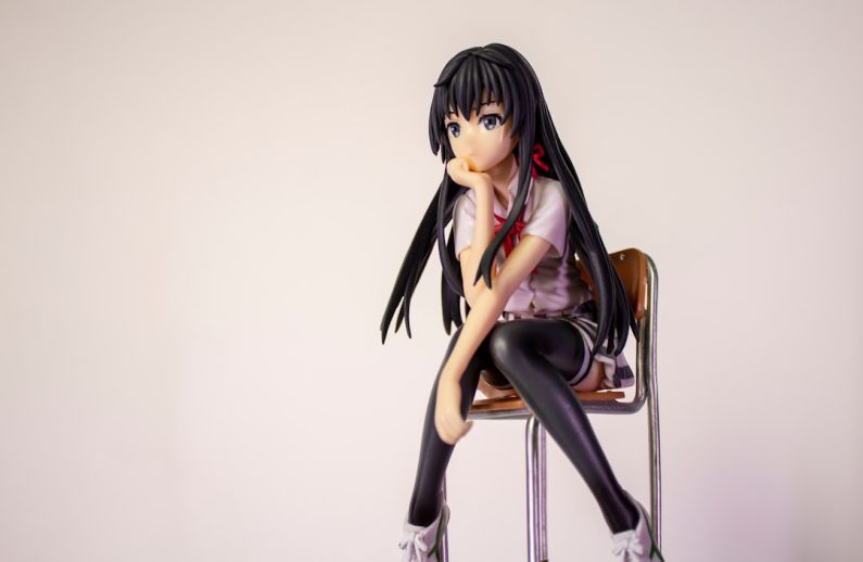 Manga - black haired female anime character