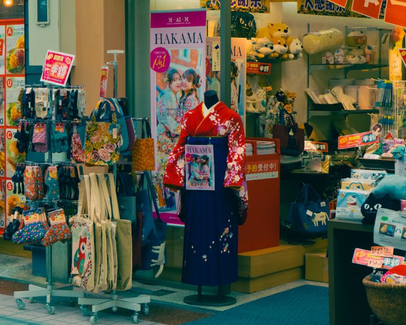 Japanese Clothing - a store with a variety of clothing